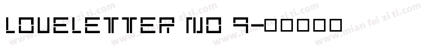 Loveletter No 9字体转换